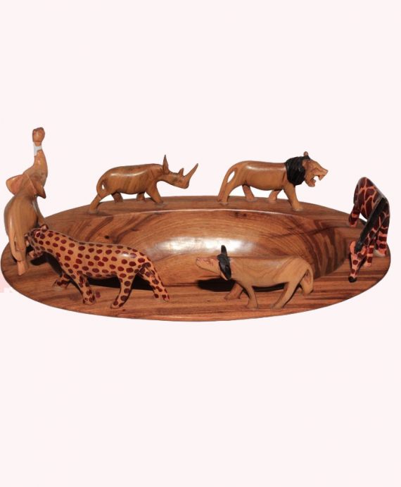 oval-bowl-with-safari-animal-6of-them