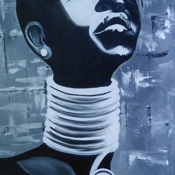 Oncanvas blacklady Painting wall Hanging