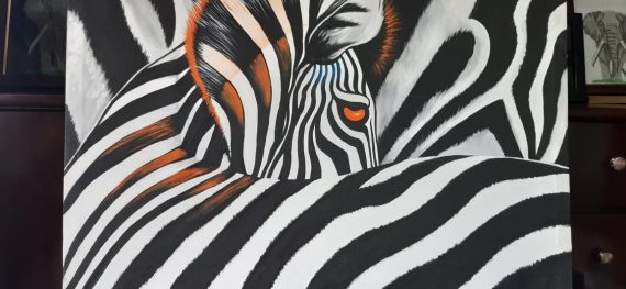 Oncanvas zebra Painting wall Hanging