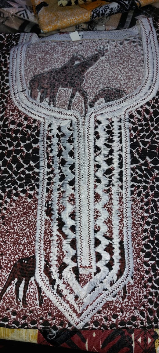 African art woven curtain shirts designed