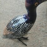 Hand carved guinea fowl