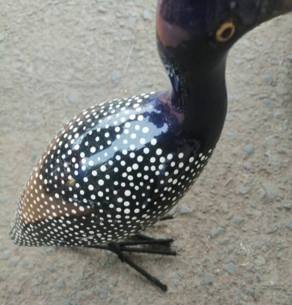 Hand carved guinea fowl