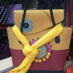 MADAGASCAR BAG SET WITH CLUTCH PURSE AND SCARF