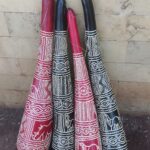 Decorated long gourds