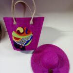 Madagascar Handwoven bag with a Hat (2)