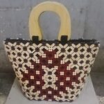 Designed Wooden Bead Bag Wooden Handle Kenya made (4)