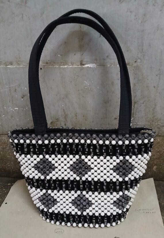 Designed plastic Bead Bag Kenya made