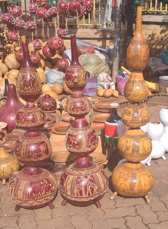 FOUR STUCK GOURD VASE LARGE SIZE (3)