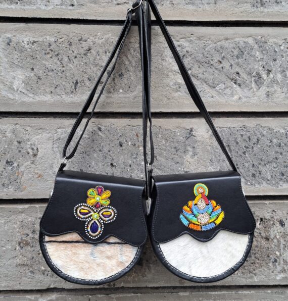 Leather and pure cowskin Boho Zulu crossbags (2)