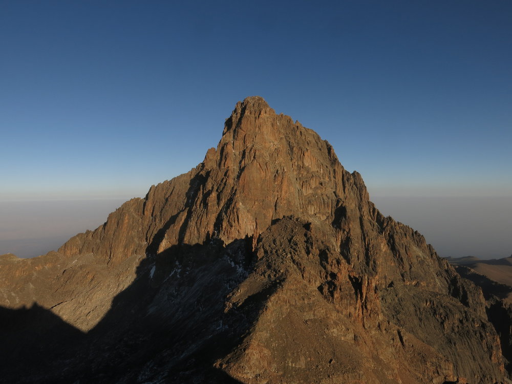 a peak on mount kenya